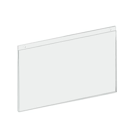 Azar Displays 14"W x 8.5"H Wall U-Frame w/ Holes, PK10 162706